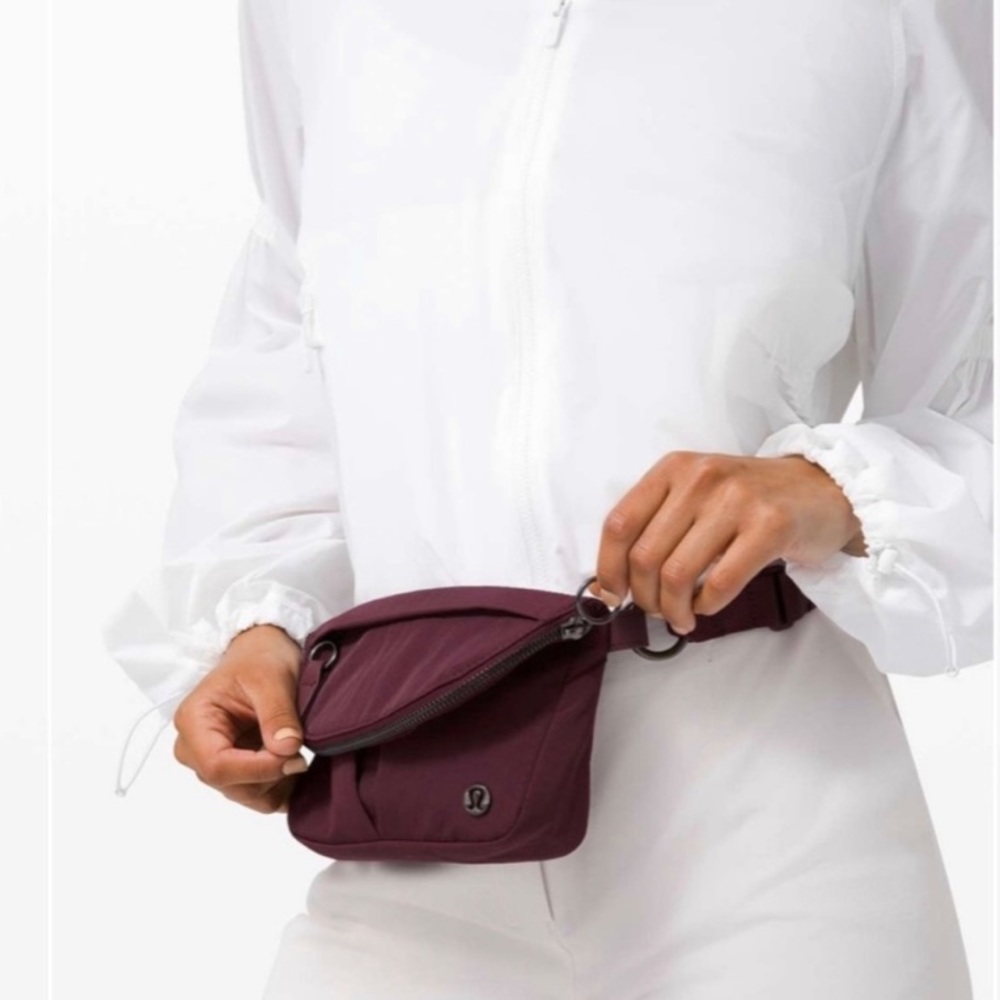 Lululemon All Night Festival Bag Micro Merlot Wine Color NWT